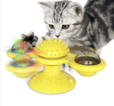 Cat Entertainment Set — Interactive Rotating Disk, Feather Teasers, Tumbler & Windmill Toy