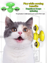 Cat Entertainment Set — Interactive Rotating Disk, Feather Teasers, Tumbler & Windmill Toy