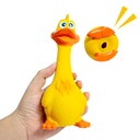 3-Pack Squeaky Latex/TPR Chicken Dog Toys — Interactive Chew & Fetch
