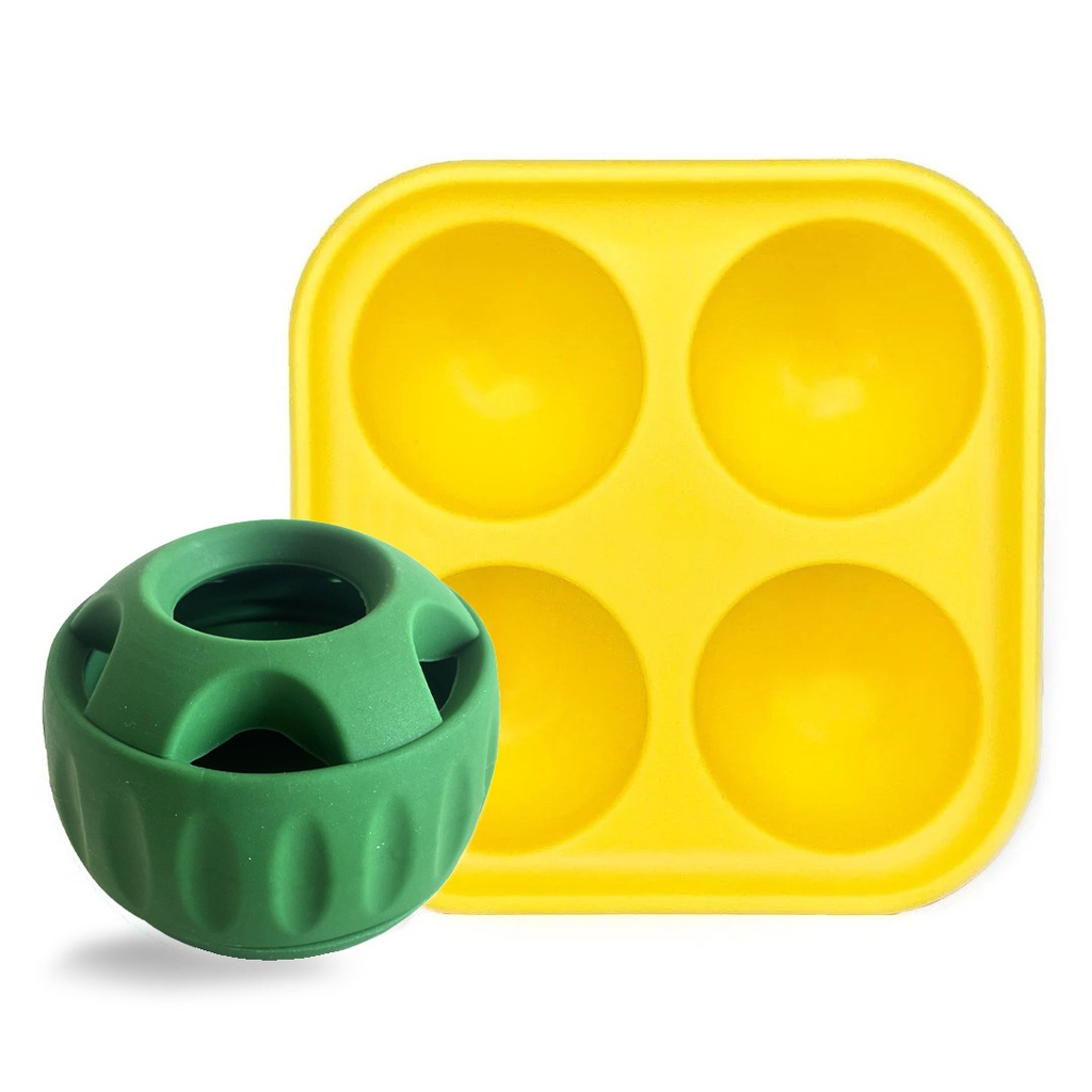 Silicone Slow-Feed Dog Ball & Tray — Slow Meal Toy Set (Ball/Tray Options)