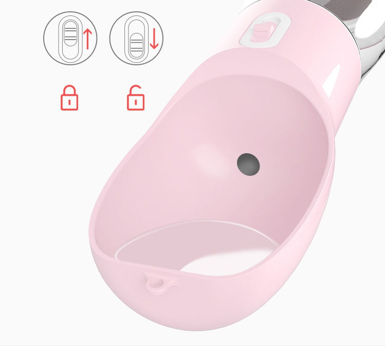 Traveling Out Portable Dog Water Dispenser — 258ml Water + 200g Food, Leak‑Seal, Shoulder Strap