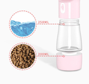Traveling Out Portable Dog Water Dispenser — 258ml Water + 200g Food, Leak‑Seal, Shoulder Strap