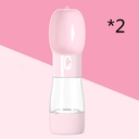 Traveling Out Portable Dog Water Dispenser — 258ml Water + 200g Food, Leak‑Seal, Shoulder Strap