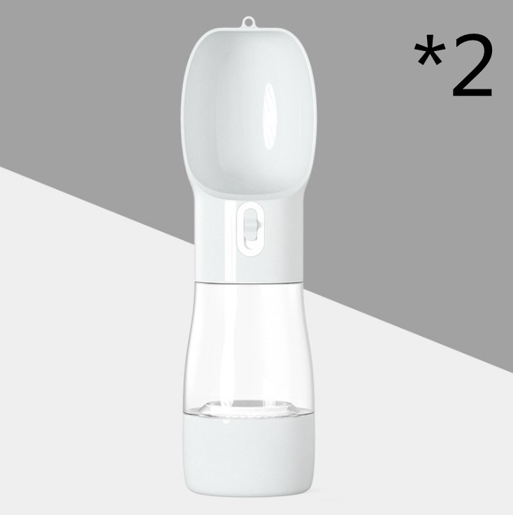 Traveling Out Portable Dog Water Dispenser — 258ml Water + 200g Food, Leak‑Seal, Shoulder Strap