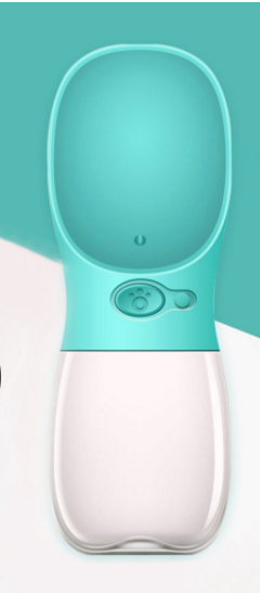 Traveling Out Portable Dog Water Dispenser — 258ml Water + 200g Food, Leak‑Seal, Shoulder Strap