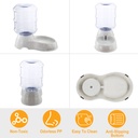 3.5L (1 gal) Gravity Pet Water Dispenser — Self-Dispensing Automatic Waterer for Cats & Dogs, Food-Grade PP, Anti-Slip Base