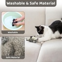 PROKEI Rechargeable Touch-Activated Flapping Squirrel Cat Toy – Plush Detachable Shell, USB Charge, Lifelike Interactive Indoor Chase Toy