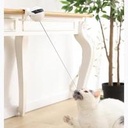 Electronic Motion Cat Toy with Real Fur Ball & Rope — ABS Interactive Chase Toy