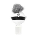 Electronic Motion Cat Toy with Real Fur Ball & Rope — ABS Interactive Chase Toy