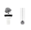 Electronic Motion Cat Toy with Real Fur Ball & Rope — ABS Interactive Chase Toy