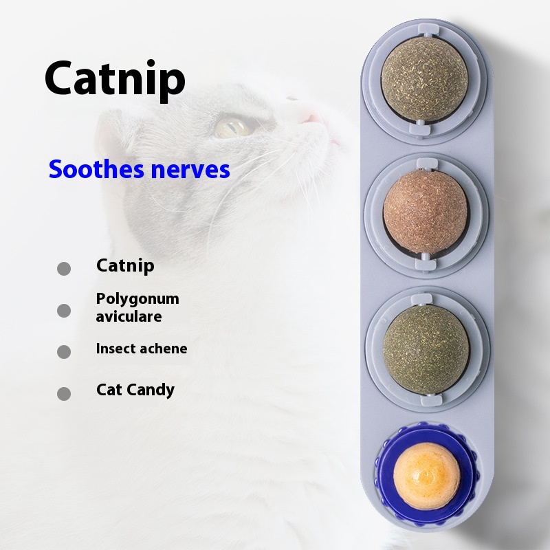 Catnip Ball Self-Hi Cat Toy — Plastic Cat Toy with Catnip Pack, Multiple Colors & Bag/Box Variants — SKU CJYD2159882