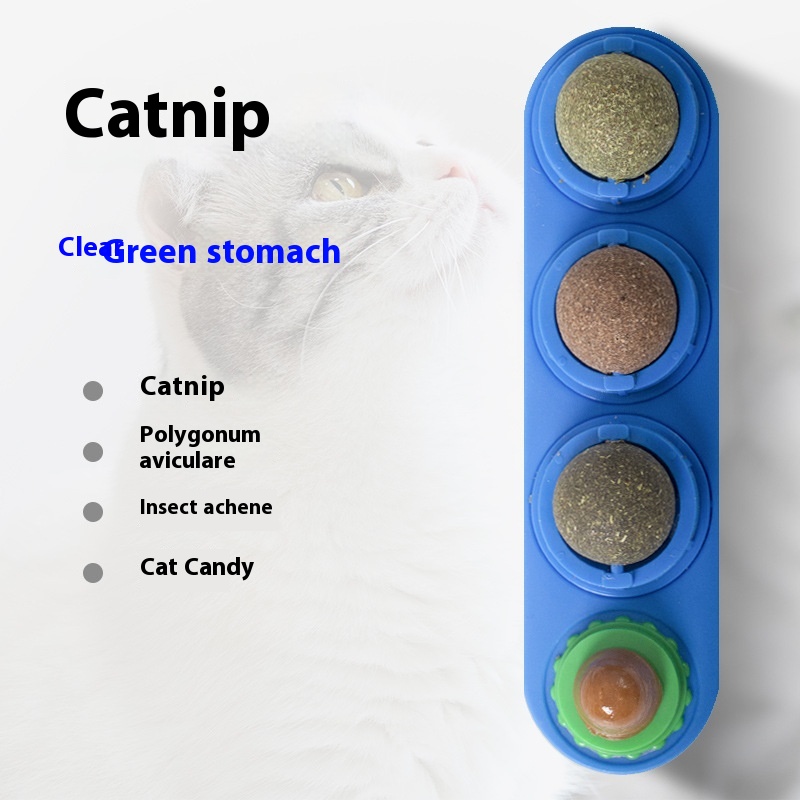 Catnip Ball Self-Hi Cat Toy — Plastic Cat Toy with Catnip Pack, Multiple Colors & Bag/Box Variants — SKU CJYD2159882