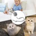 Interactive Rolling Cat Ball — Motion-Activated Rechargeable Toy with LED Lights, 2 Play Modes, Silicone/ABS, IP54