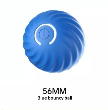 Dog Chew & Jump Ball — Thick Rubber Core with Plastic Shell, USB-Powered Interactive Chase Toy