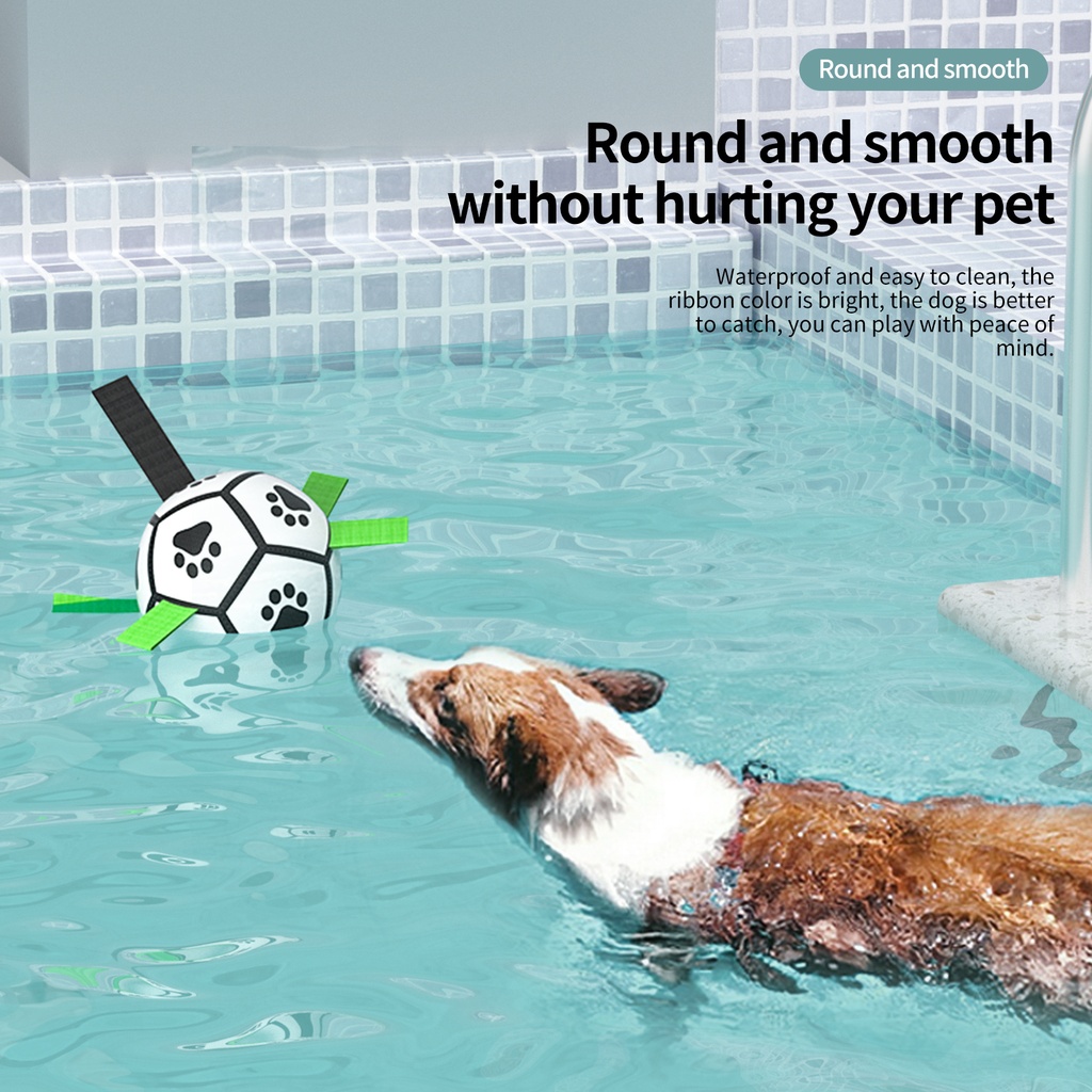 Interactive Dog Football Toy Soccer Ball Inflated Training Toy For Dogs Outdoor Border Collie Balls For Large Dogs Pet Supplies