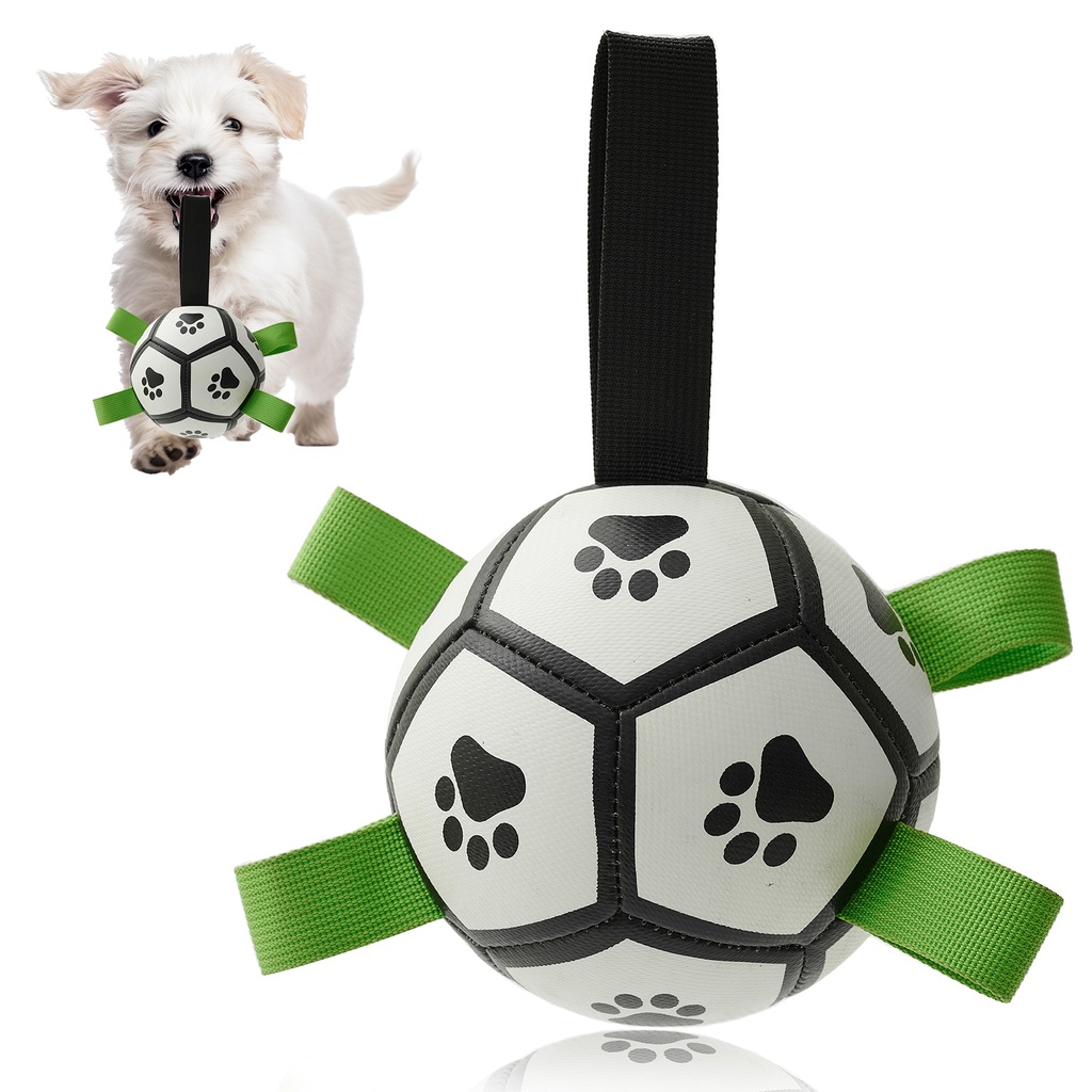 Interactive Dog Football Toy Soccer Ball Inflated Training Toy For Dogs Outdoor Border Collie Balls For Large Dogs Pet Supplies