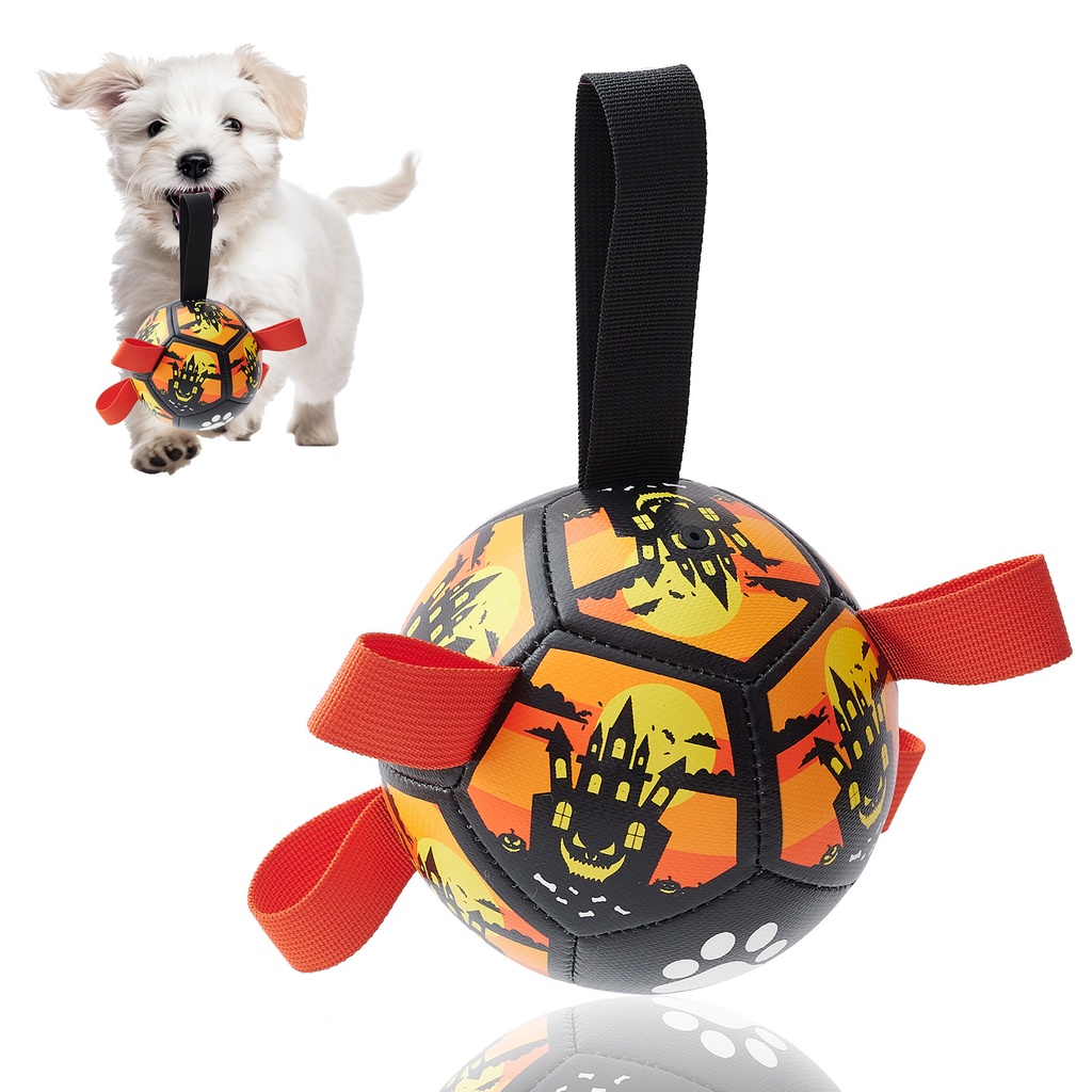 Interactive Dog Football Toy Soccer Ball Inflated Training Toy For Dogs Outdoor Border Collie Balls For Large Dogs Pet Supplies