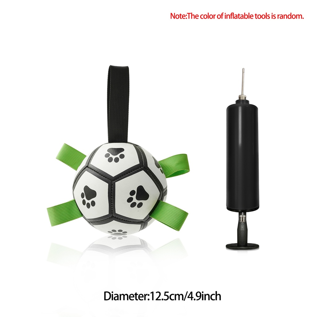 Interactive Dog Football Toy Soccer Ball Inflated Training Toy For Dogs Outdoor Border Collie Balls For Large Dogs Pet Supplies