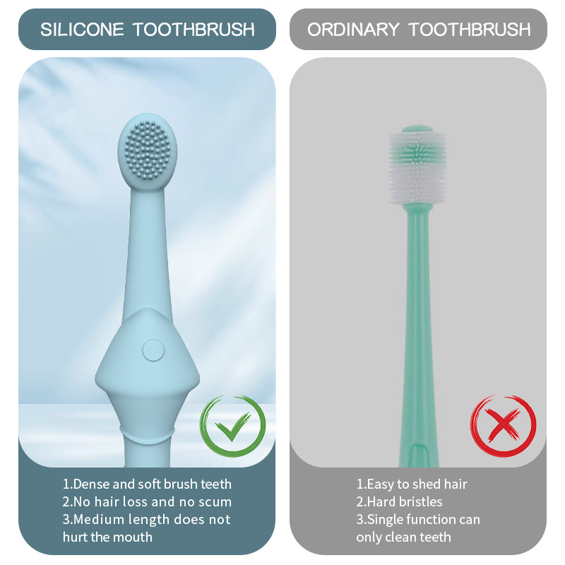 Pet Silicone Finger Toothbrush Oral Cleaning Pet Toothbrush