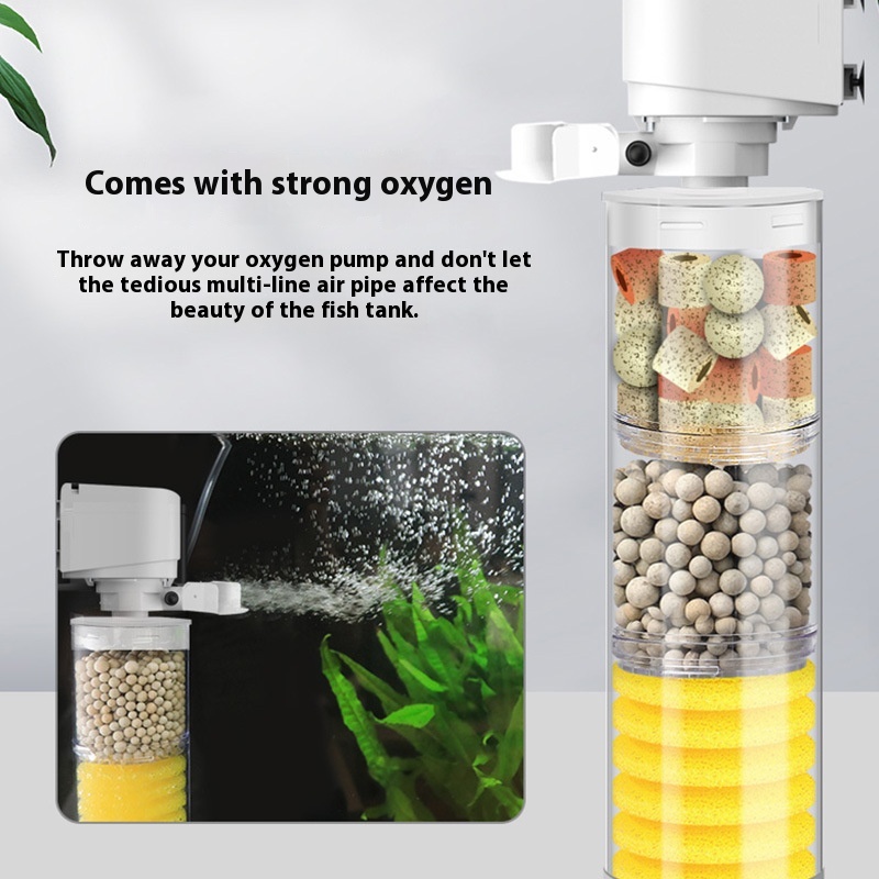 Fish Tank Built-in Filter Suction Wall-mounted Urinal