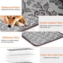 Pet Heating Pad, Waterproof Adjustable Warm Blanket, With Anti Bite Steel Rope Box