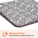Pet Heating Pad, Waterproof Adjustable Warm Blanket, With Anti Bite Steel Rope Box