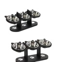 Vertical Pet Feeder Adjustable Wooden Dining Table