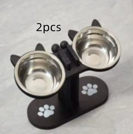 Vertical Pet Feeder Adjustable Wooden Dining Table