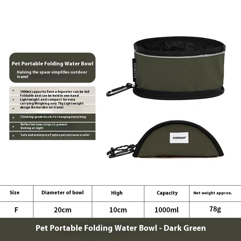 Folding Bowl For Pet Dog Traveling