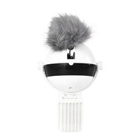 PETBOXIE - Electronic Motion Cat Toy with Real Fur Ball, Rope Attachment, 2-Pack