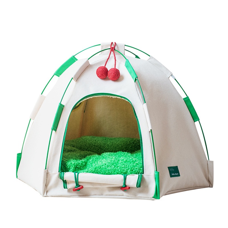PETBOXIE - Dome Pet Tent Cozy Hideaway for Cats and Dogs, Soft Padded Enclosure, Four Seasons, 3 Cushion Options