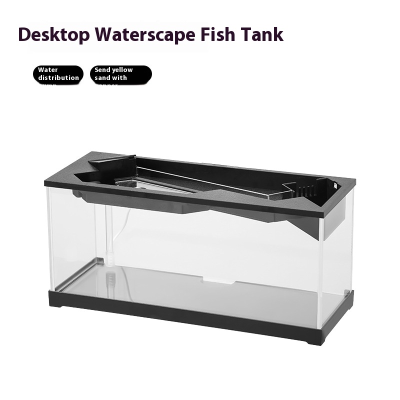 [PBX-T-004663] PETBOXIE - All-in-One Acrylic Fish Tank with Filter, Heater & LED Light, Complete Starter Kit, Small (Fish Tank X Water Pump)